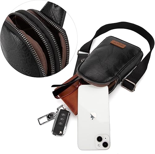 Miniatura 6 de Wrangler Pequeñas bolsas cruzadas para mujer, riñoneras, bolsa de pecho para viajes