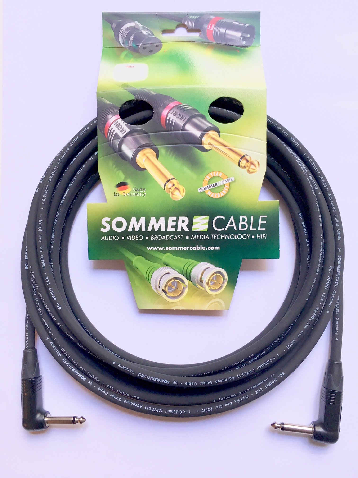 Sommer Cable SC-Spirit LLX - Cable para instrumentos (6 m)