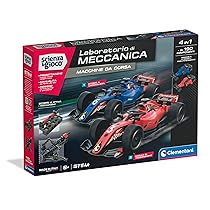 Clementoni Scienza e Gioco Laboratorio di Meccanica – Macchine da Corsa 2 in 1, Set Costruzioni Bambini 8+ Anni, Scopri i Principi dell’Ingegneria, Made in Italy, Lingua Italiana, 19429