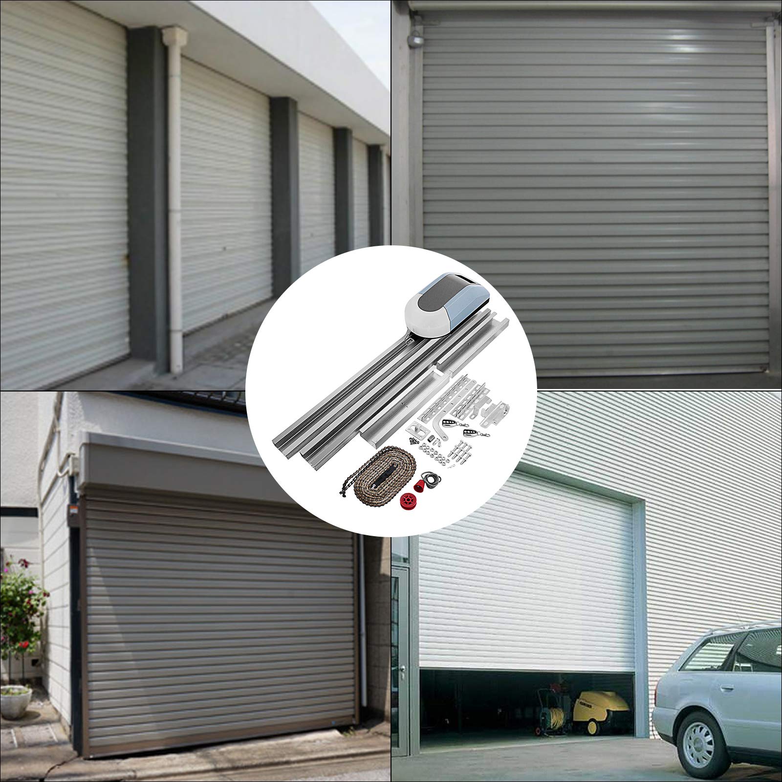 VEVOR - Portal de garaje automático con código rodante 1000 N completo para puerta basculante 200 W máx. puerta eléctrica a cilindro código rodante para puertas seccionales y puertas abatibles