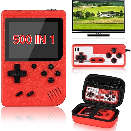 Handheld Retro Video Game Console with 500 Classic FC Games