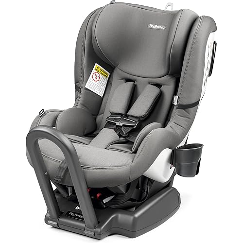 Peg Perego Primo Viaggio Convertible Kinetic - Reversible Car Seat - Rear Facing for Children 5 to 45 lbs and Forward Facing for Children 26.5 to 65 lbs - Made in Italy - Mercury (Grey)