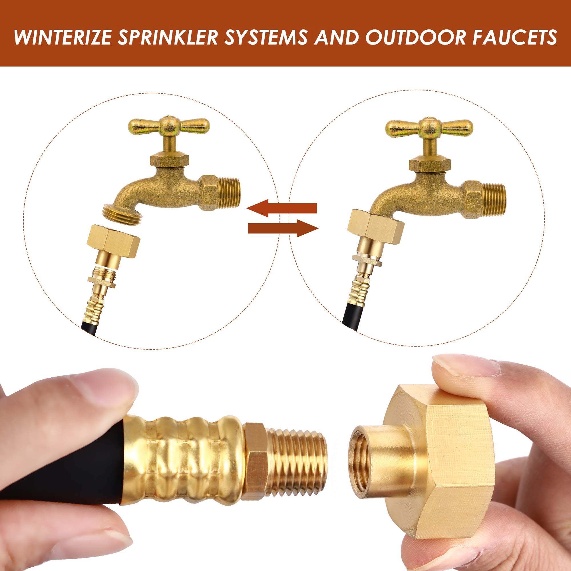 Buy GOLDPAR RV Winterizing Kit Sprinkler System Blow Out Adapter,16