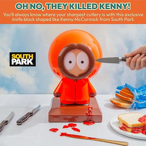 Miniatura 2 de South Park Kenny - Soporte para cuchillos de 10 ranuras  Organizador de almacenamiento de cocina independiente, exhibición de cubiertos que ahorra