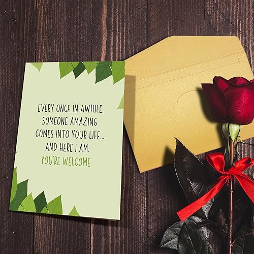 Miniatura 5 de Nchigedy Divertida tarjeta de San Valentín para él y ella, tarjeta de aniversario para novia, novio, marido, esposa, divertida tarjeta de