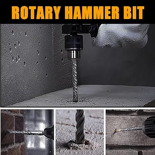 Miniatura 6 de Broca de martillo giratorio SDS Max de 5/8 pulgadas x 39 pulgadas, broca de hormigón con punta de carburo para hormigón, ladrillo, cemento y piedra,