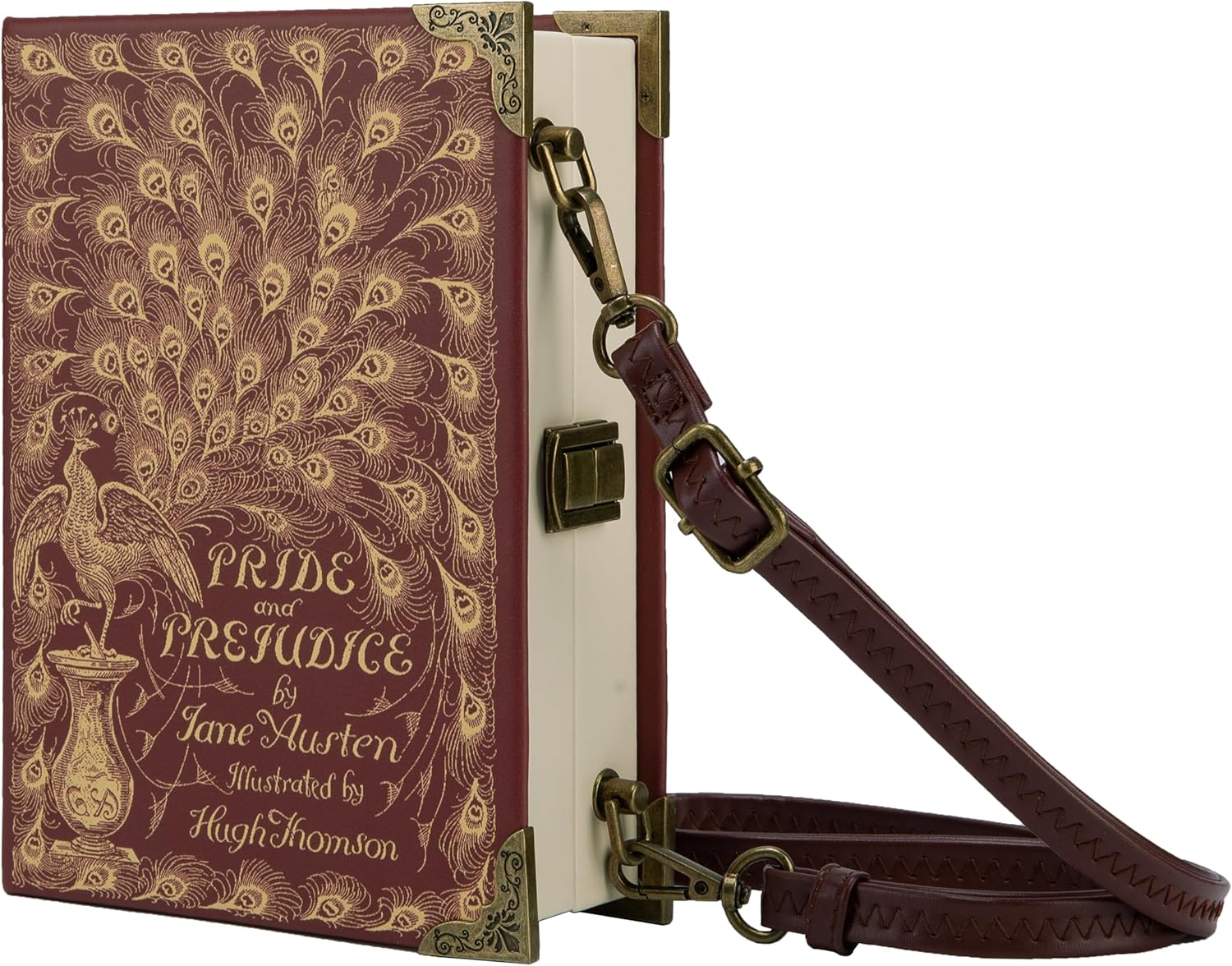 Vegan Leather Book Purse, Crossbody Bags for Women, Book Lover Gift Clutch Handbag, Book Wallet, Shoulder Bag