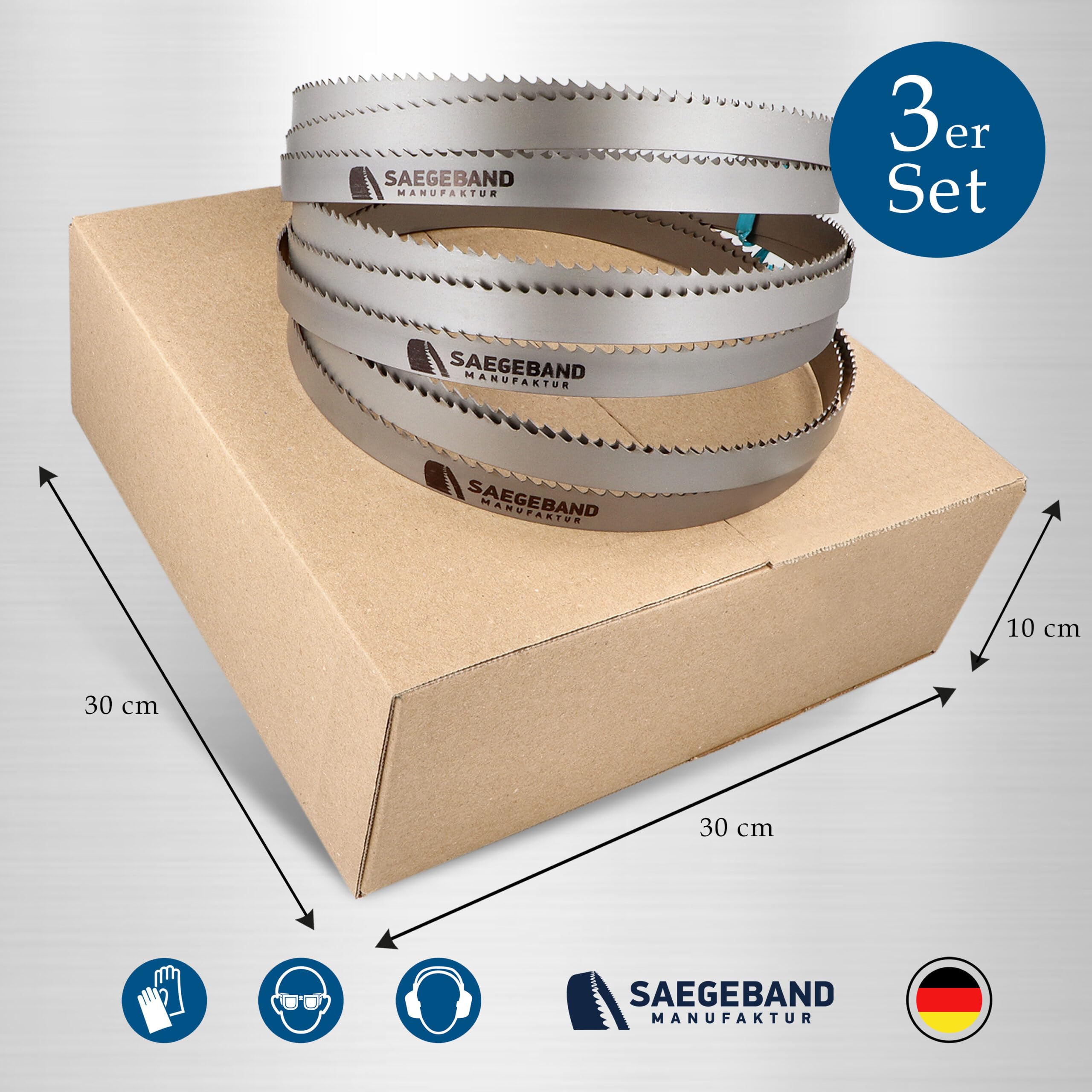 3 x M42 HSS Bimetall Sägeband 2110 x 20 x 0,9 mm mit 5/8 ZpZ, Bandsägeblatt