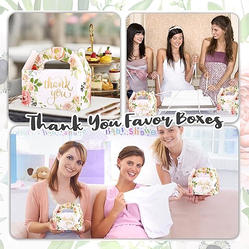 Miniatura 3 de Paquete de 24 cajas de regalo de fiesta, cajas de dulces de agradecimiento de papel de aluminio dorado para bodas, despedidas de soltera, cajas