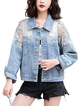 Himythe Women's See Through Floral Embroidery Lace Rhinestone