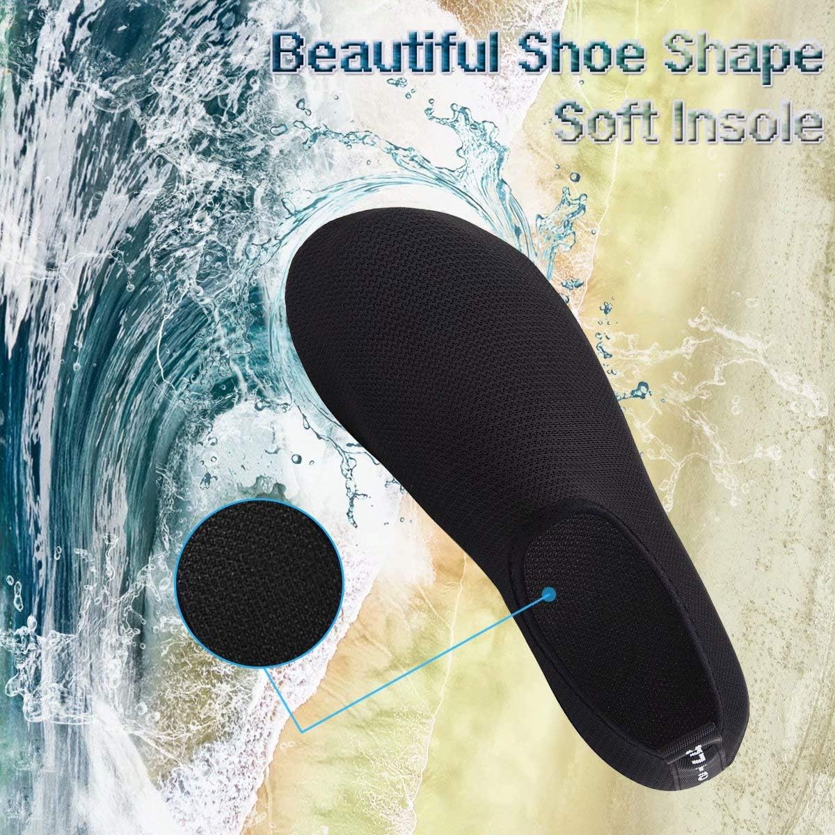 YALOX Water Shoes Women's Men's Outdoor Beach Swimming Aqua Socks Quick-Dry Barefoot Shoes Surfing Yoga Pool Exercise - Image 2