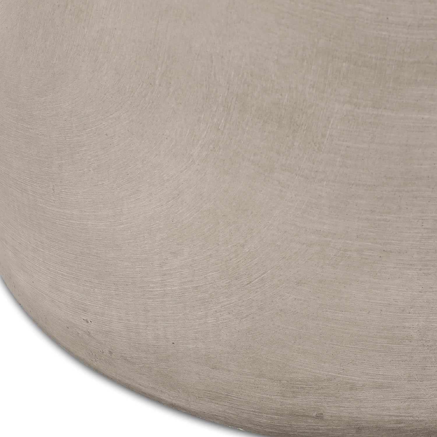 Light Gray Cylindrical Concrete Outdoor Side Table