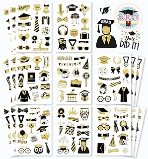 Bighan 16 Sheets Graduation Gift Tags Stickers, Congratulations Stickers for Boys Girls Graduation Party Favor Decoration ...