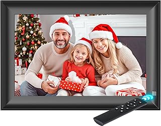 OBVHNUA 10.1 Inch Digital Photo Frame, Digital Photo Frame FHD IPS Display 1280 x 800, Support Photo/Music/Video, Auto Rotation, Digital Frame with Remote Control/Clock/Calendar