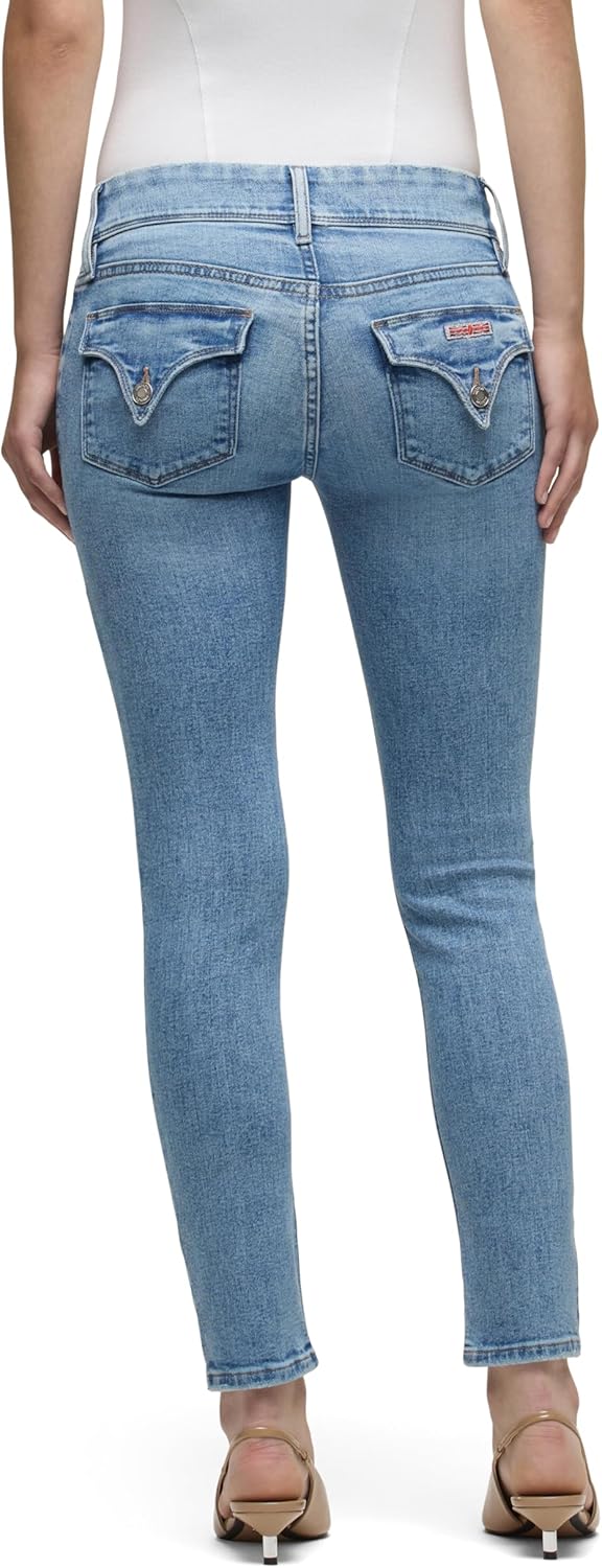 Hudson Womens Collin Mid Rise Skinny Jean, with Back Flap Pockets