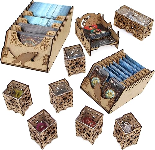 Miniatura 3 de TowerRex Organizador para juego de mesa Mysterium y signos ocultos, secretos y mentiras, expansión de almacenamiento, actualización de accesorios