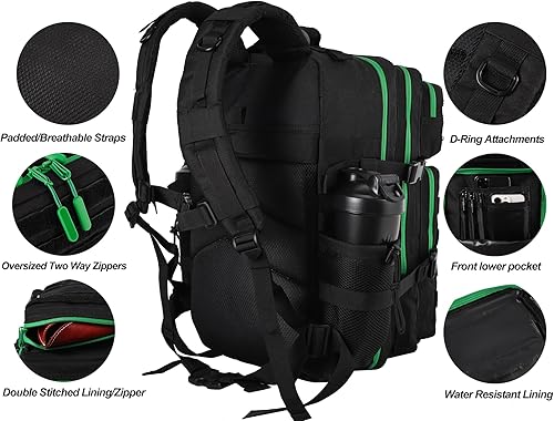 Miniatura 221 de LHI Mochila táctica militar para hombres y mujeres 45L Ejército 3 días paquete de asalto mochila grande con sistema Molle - leopardo 2.2 Leopardo