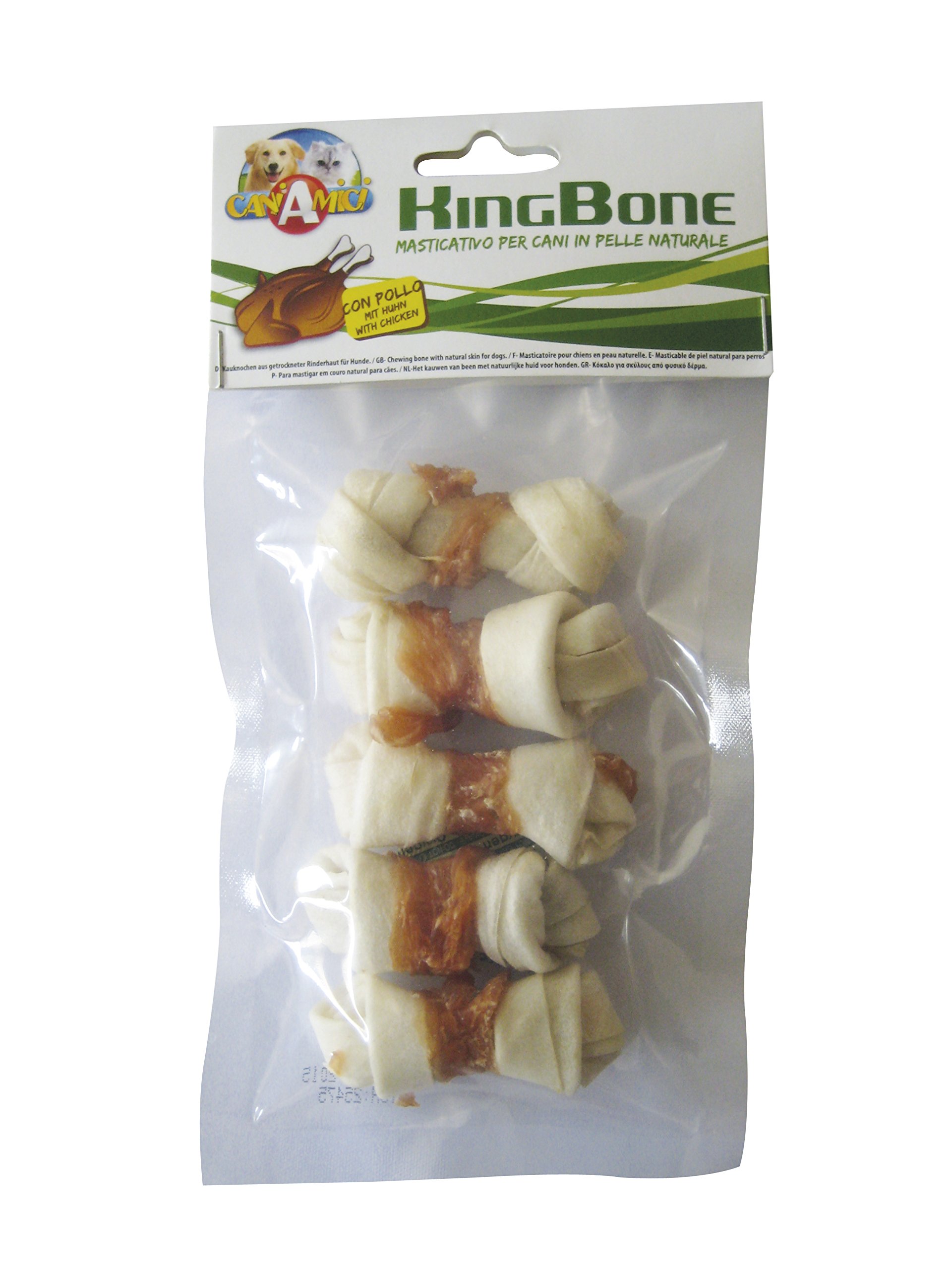 CrociKing Bone for Dogs Chicken Meat 6 cm Pack of 5