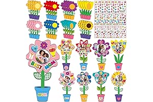 32 Pack Mother's Day Picture Frame Craft Kits for Kids