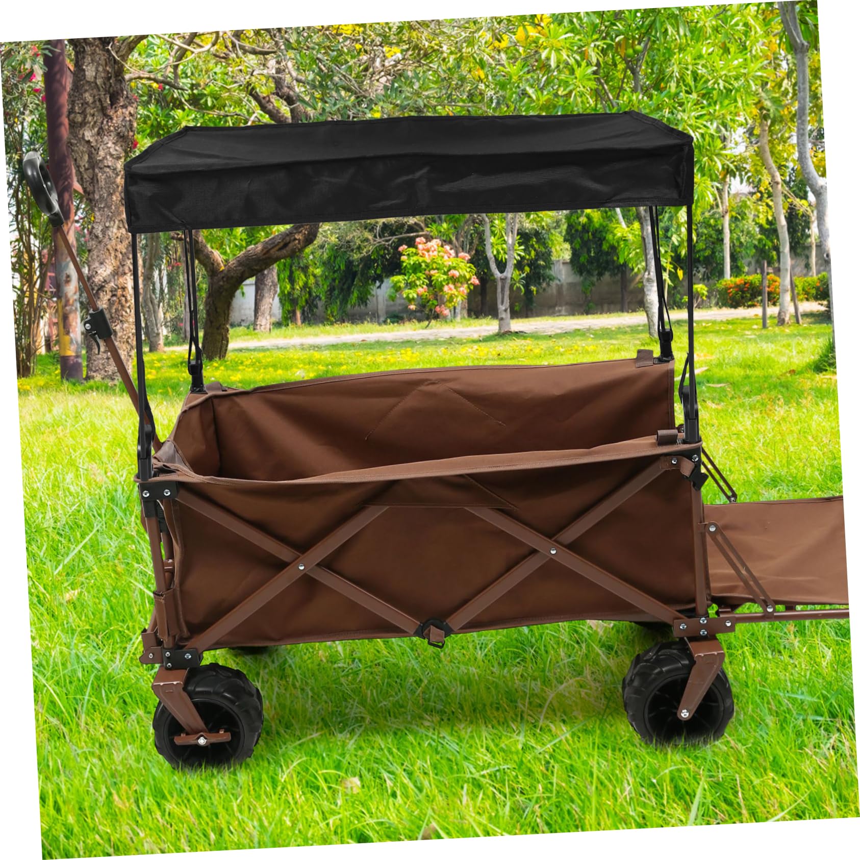 PartyKindom Toldo Plegable Para Camping Sombrilla Parasol Protector Solar Carrito Picnic