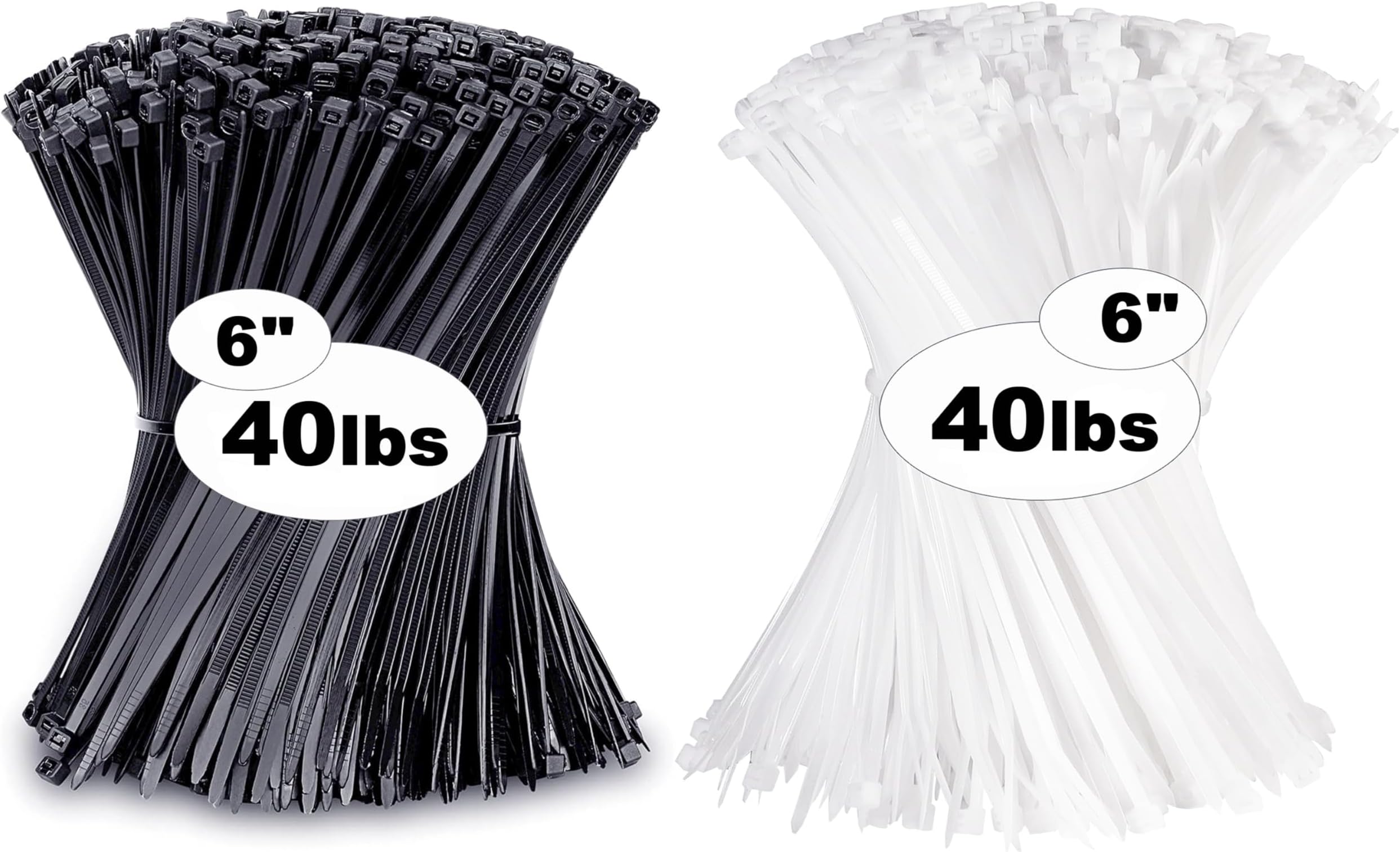 Extra Long Heavy Duty Zip Ties 47.2 Inch - 176 Lbs Tensile Strength - UV Resistant Nylon - Outdoor Industrial Use