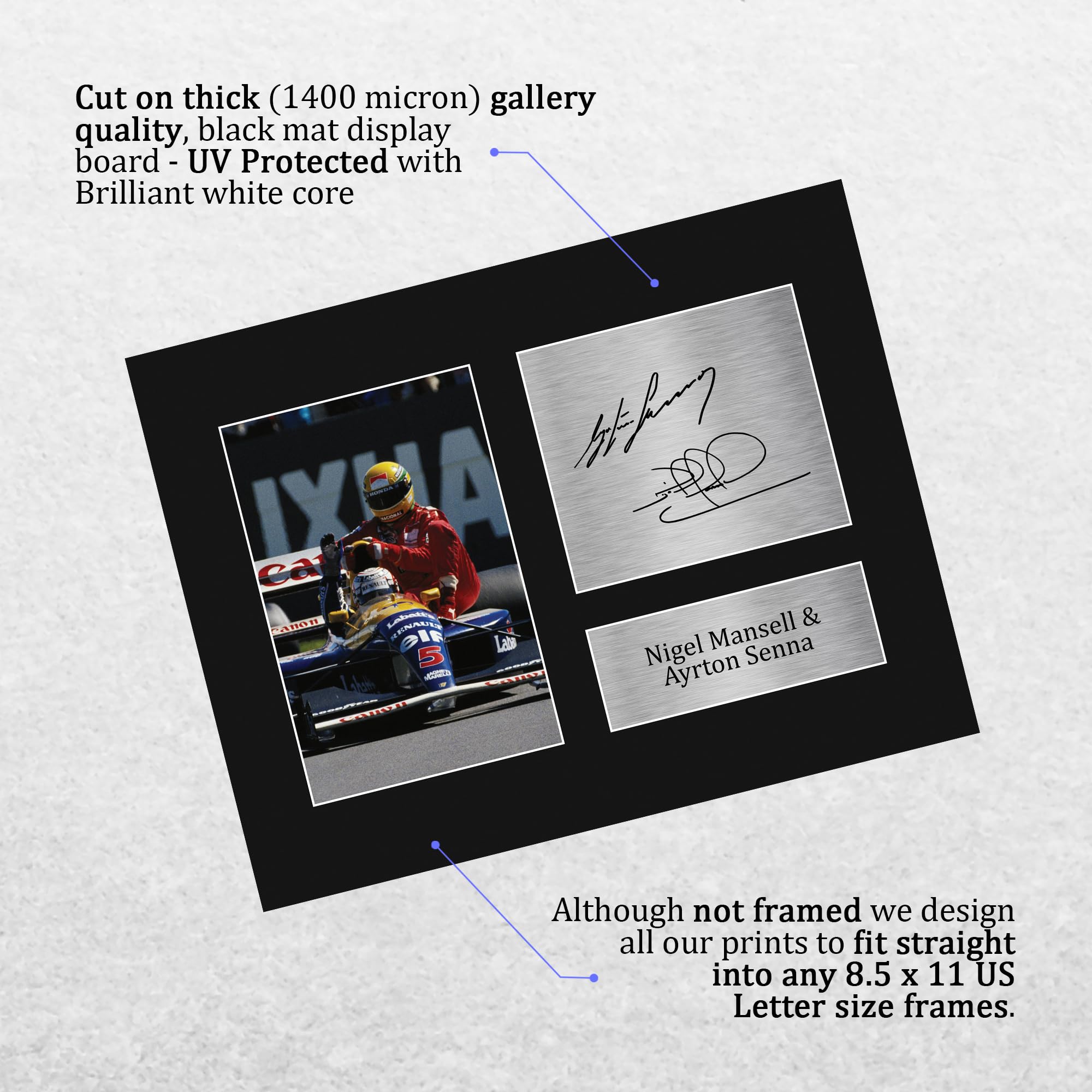 Amazon.com: HWC Trading Nigel Mansell & Ayrton Senna Formula 1