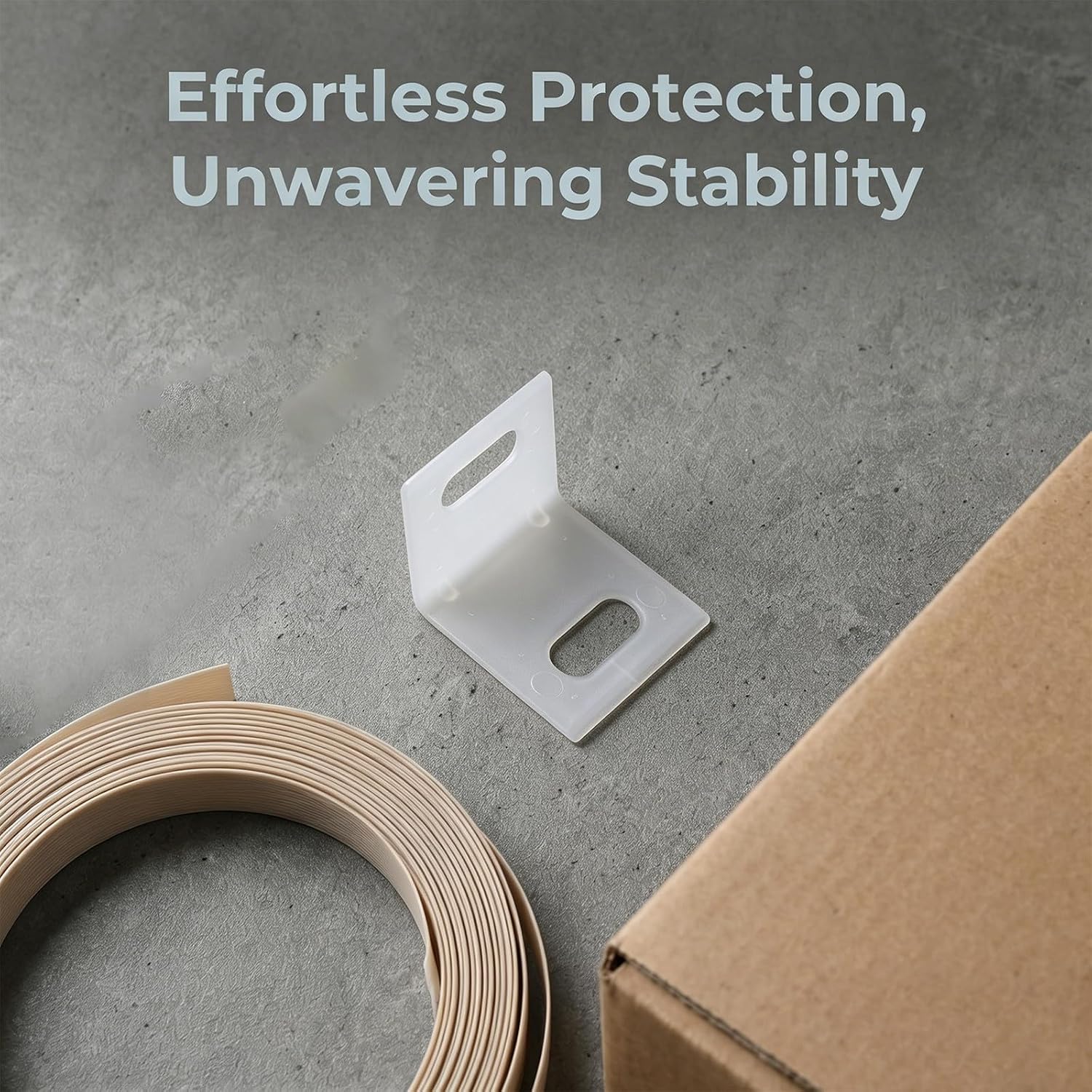 YARNOW 50pcs Plastic Strap Guards for Packaging, Tie Down Edge Protectors, Corner Edge Protectors for Pallets and Cartons, Pallet Guard, L Shaped Packing Clip