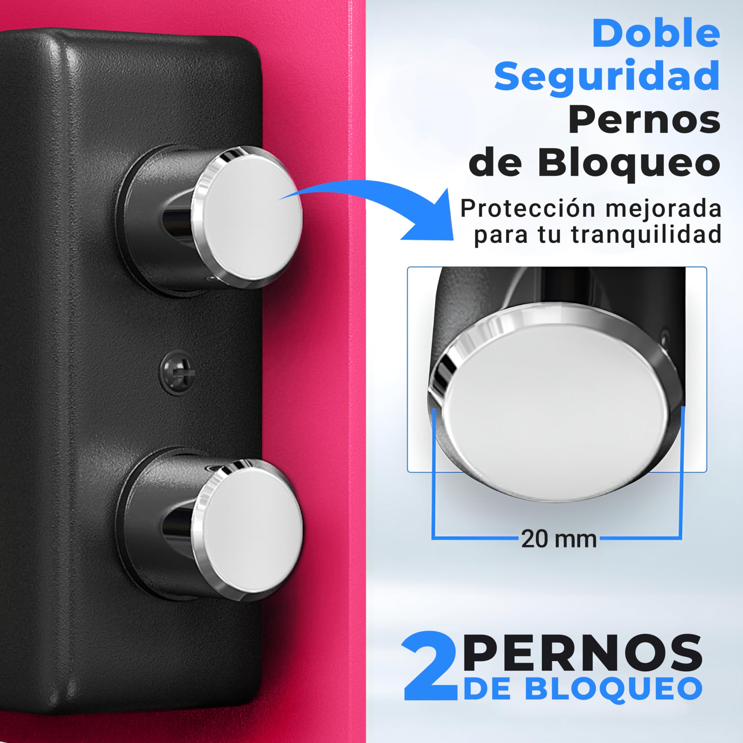 SereneLife, caja fuerte digital, De acero premium, Almacenamiento seguro para efectivo, Armas, Joyas, Ideal para hoteles, Gabinetes y uso domestico, Acceso electronico y mecanico, 2 llaves