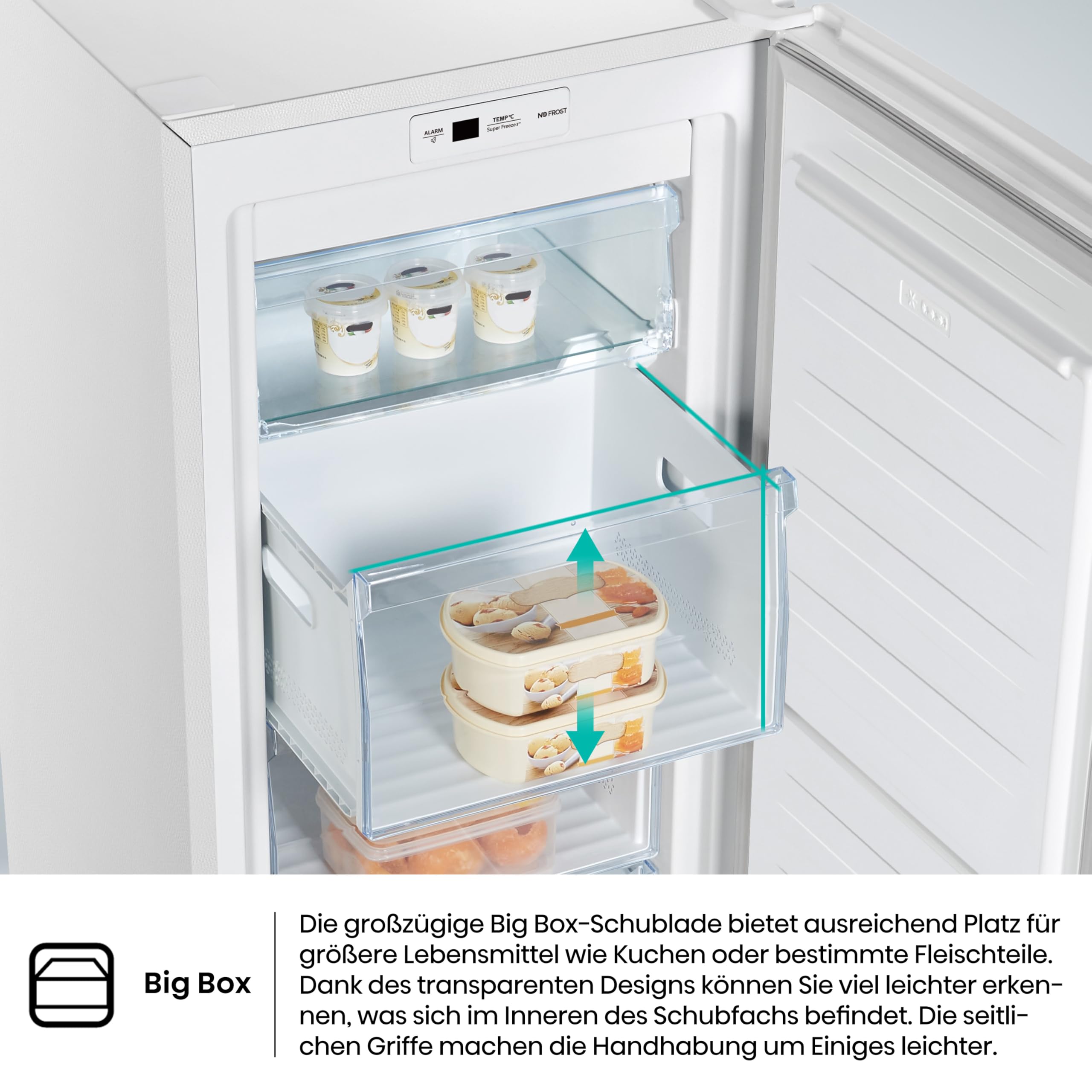 Hisense FV245N4AW2 Gefrierschrank TotalNoFrost SuperFreeze 194 l 41 dB 219 kWh Inox-Look Weiß