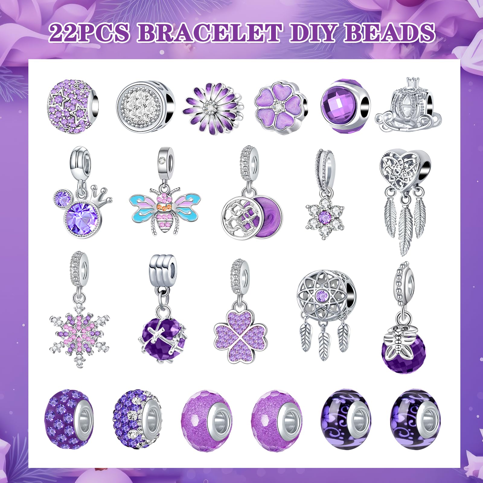 PITMT Calendario Avvento Gioielli 2025 Donna Bambina, Calendario Avvento Bracciale Adolescente Bambini Fai da Te, Calendari Avvento Braccialetti Regalini Sorprese Regalo di Natale per Ragazza Donna