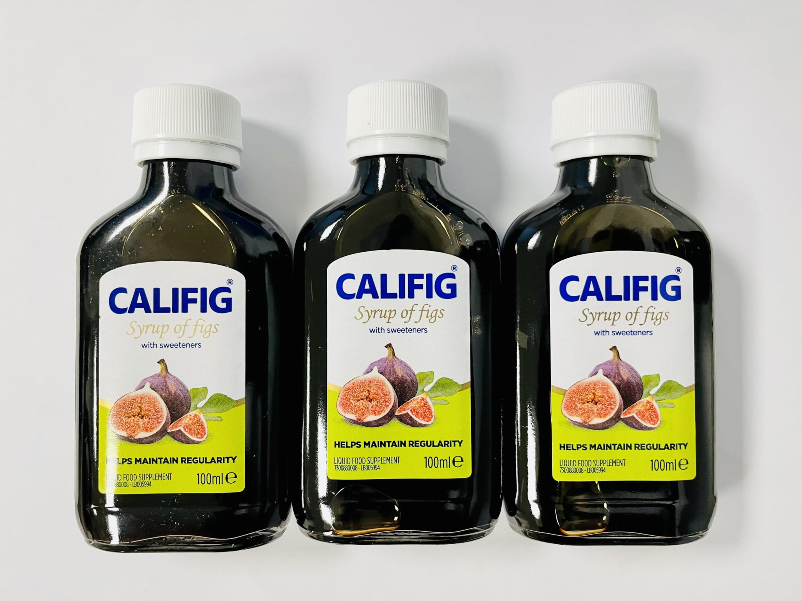 THREE PACKS of Califig Syrup Of Figs 100ml