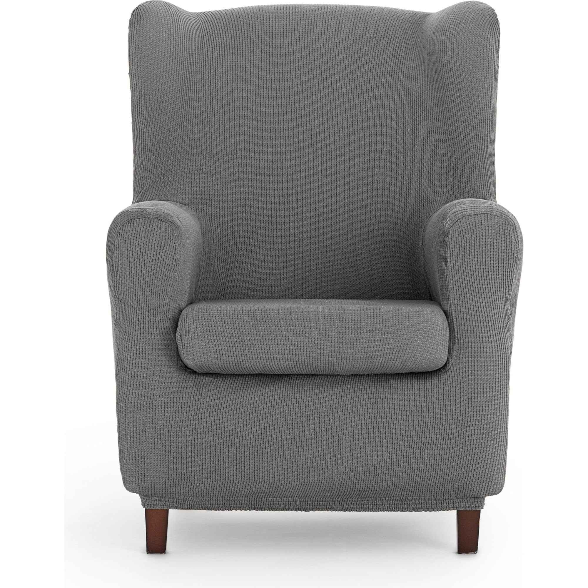 ECOMMERC3 Universal and versatile armchair cover – Grey armchair cover, easy to install for back, seat and arms