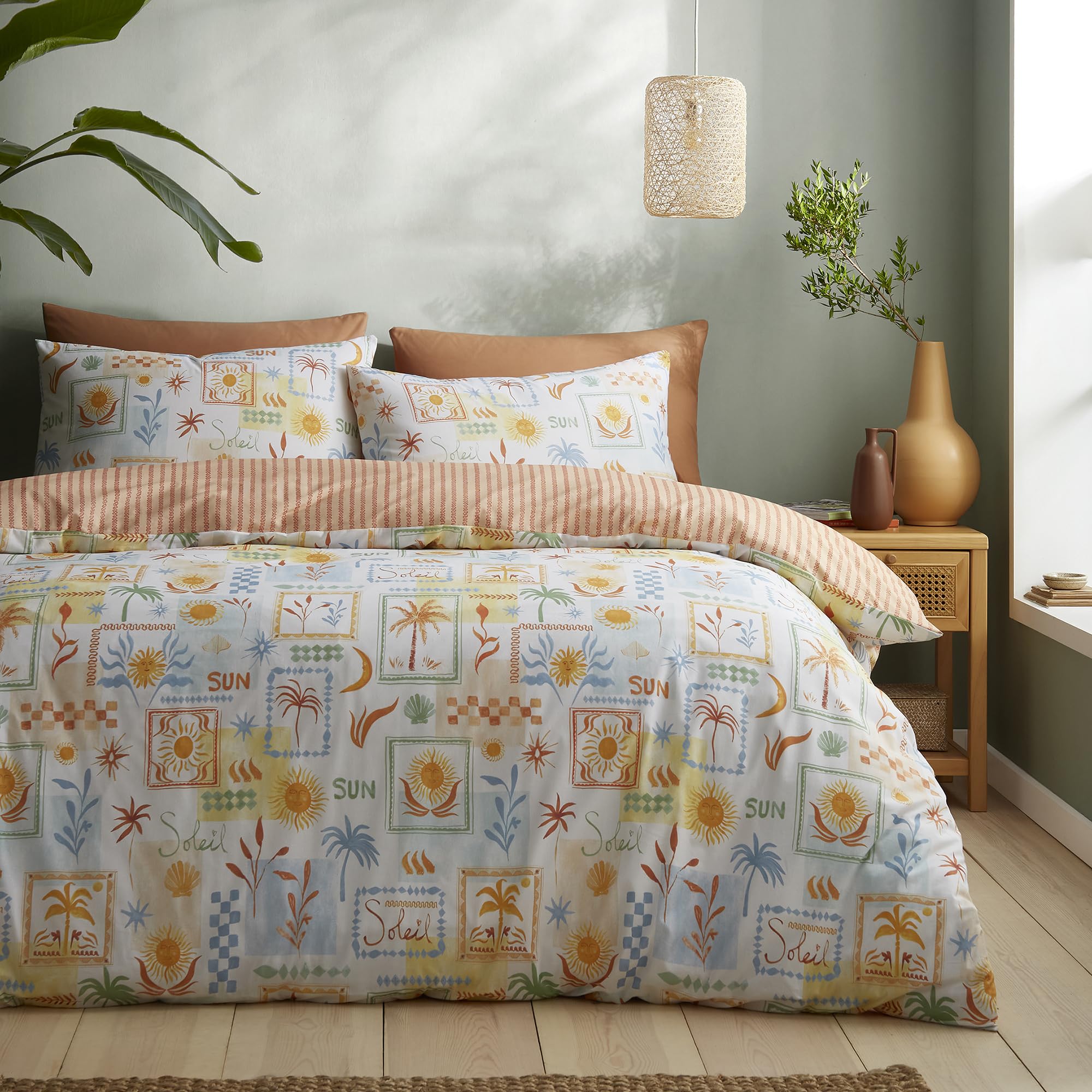 Julian Charles Multi Soleil Reversible Duvet Set - Single
