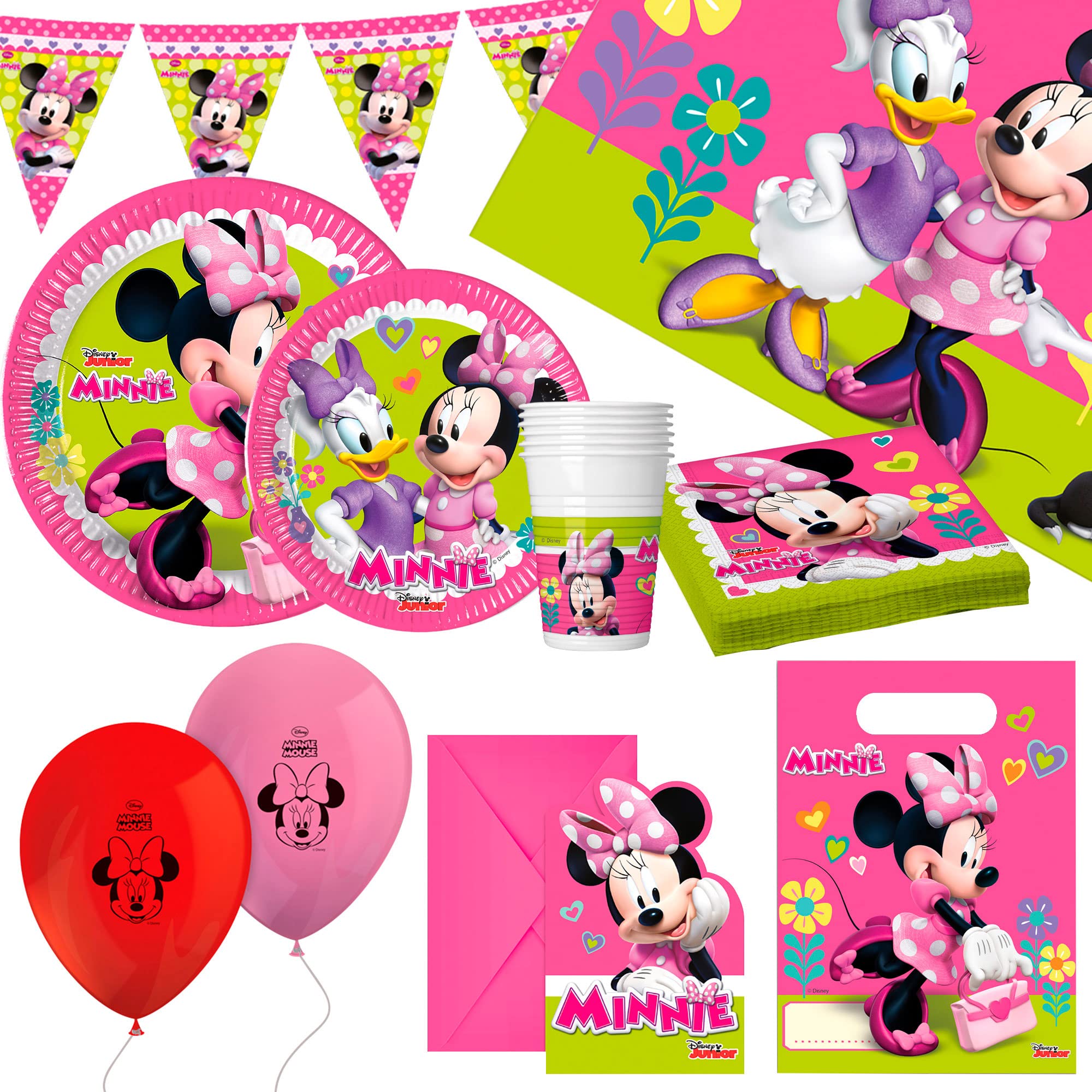 Set Articoli per feste Minnie Mouse 66 Pezzi