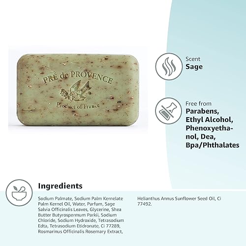 Miniatura 95 de Pré de Provence - Jabonera artesanal francesa enriquecida con manteca de karité, almendra miel, 5.29 oz