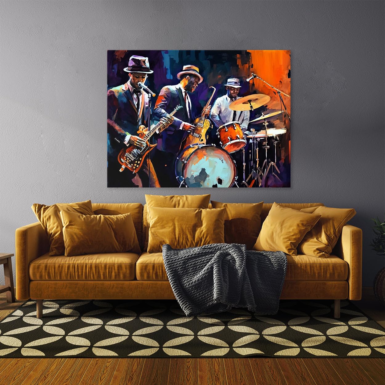 Amazon.co.jp: Sense Canvas Jazz Band Brushwork Colors 5 キャンバス