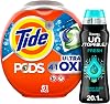 Tide PODS Ultra Oxi 4 in 1 HE Turbo Laundry Detergent Soap Pods, 61 Count with Scent Booster Beads for Washer, Fresh, 20.1 Ounce