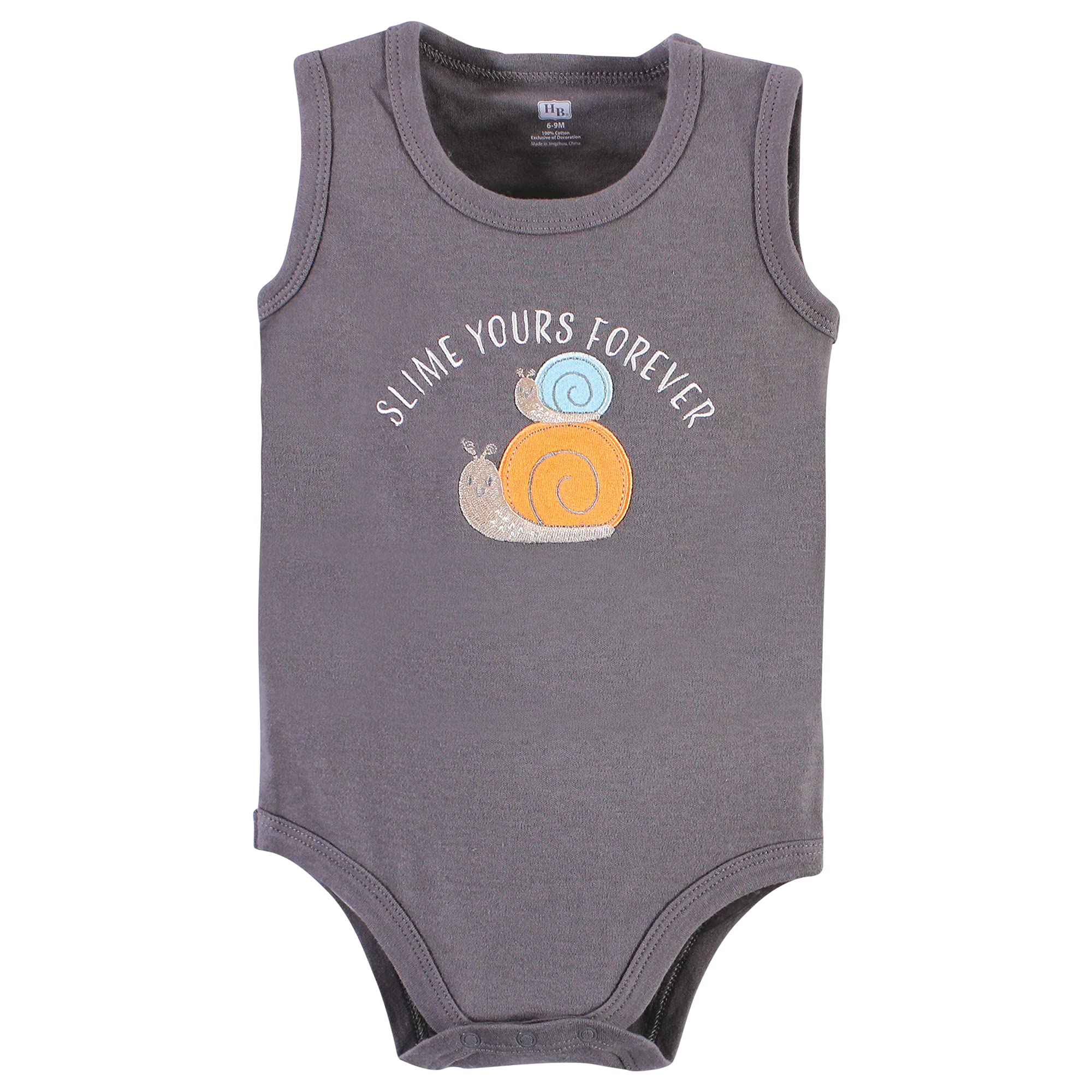 Hudson Baby Unisex dziecięce bawełniane body bez rękawów, króliczek i pszczoła, 9-12 miesięcy