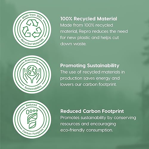 Miniatura 6 de IRIS USA - Caja de herramientas de 12 galones ecológica, resistente al medio ambiente, con tapas, paquete de 4 unidades, fabricadas en Estados