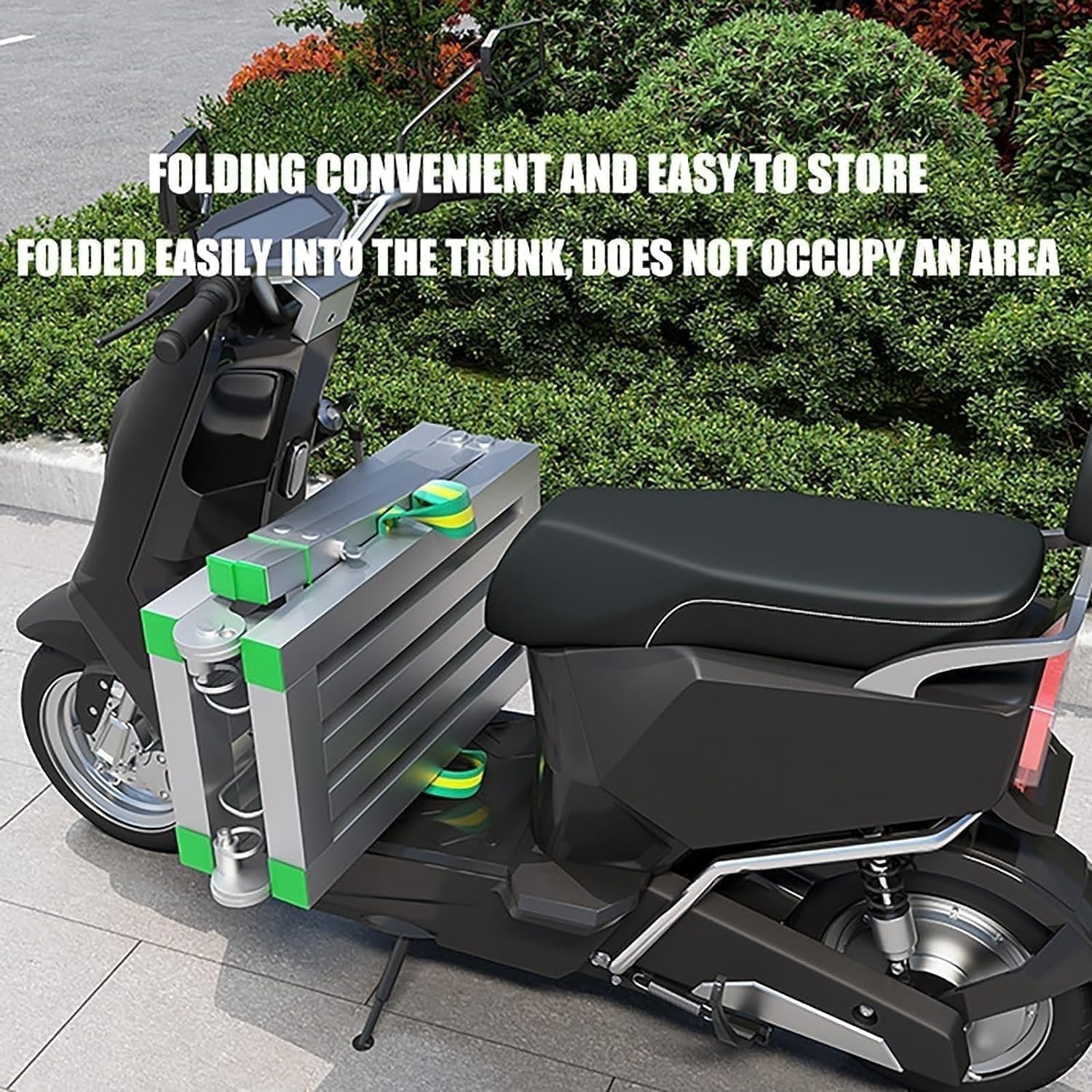 Adjustable Height Folding Scaffolding Work Platform Portable Carbon Steel Scaffold Ladder Stool Bench 3.9ft MultiUse Workbench for Construction & DIY Projects