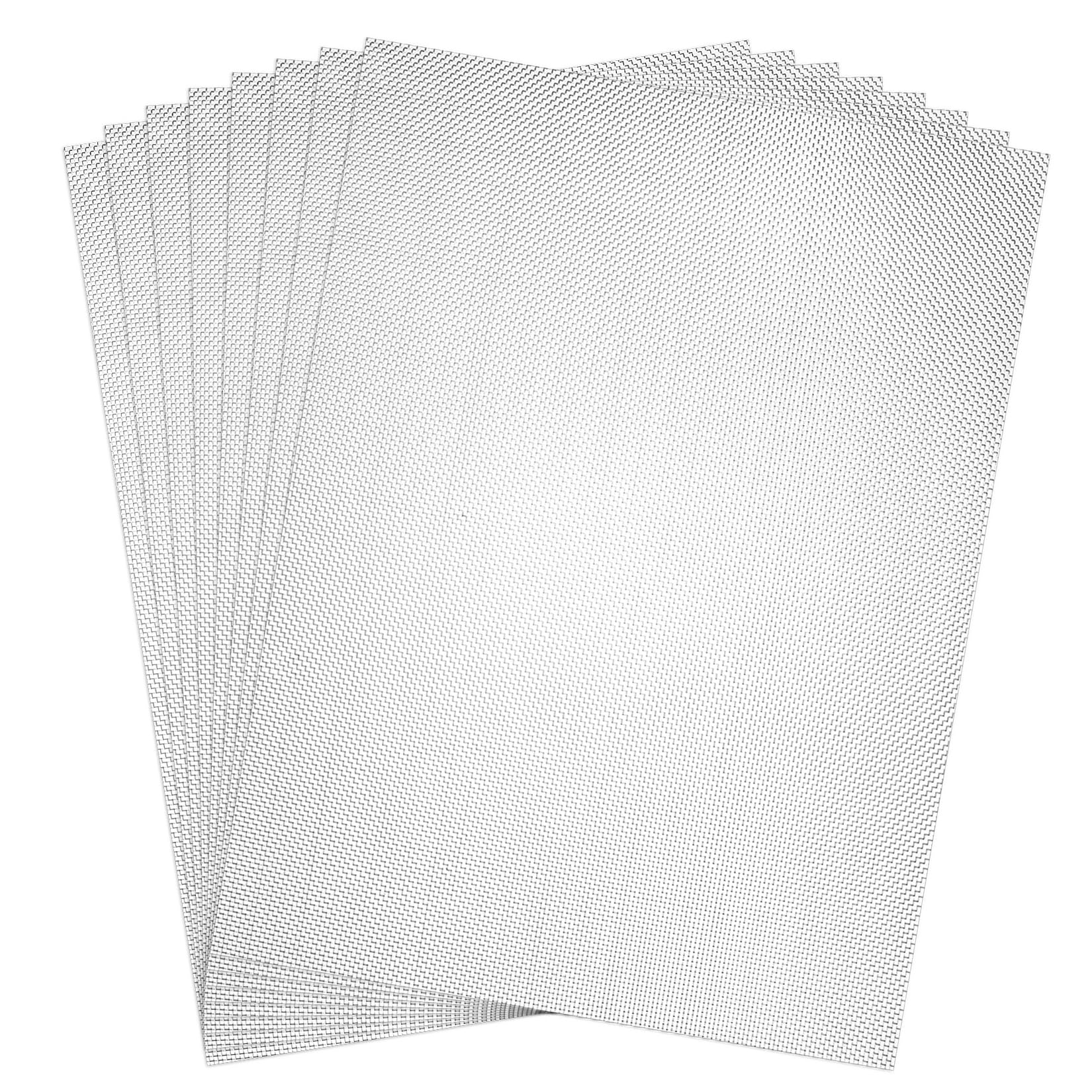Malla de alambre de acero inoxidable (paquete de 8), 30 x 21 cm, malla metálica tejida (malla 20) Rejilla Anti-Roedores/Insectos para Ventilación,Rejilla Metálica Para Jardin de Seguridad de.