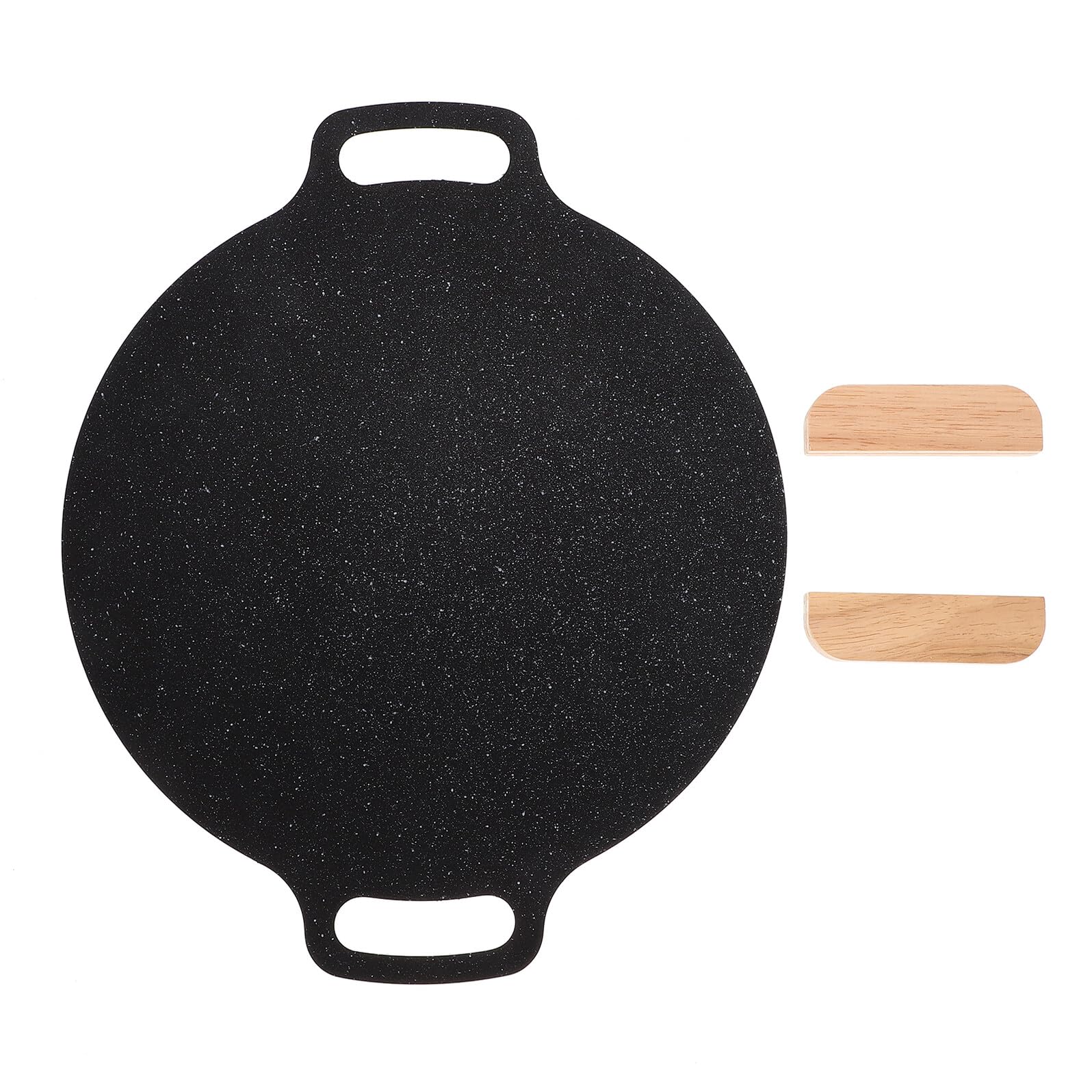 TOYANDONA Padella Per Portatile Con Manico Padella Antiaderente Per Barbecue in Ferro Per Campeggio e Uso Casa Riscalda Uniformemente