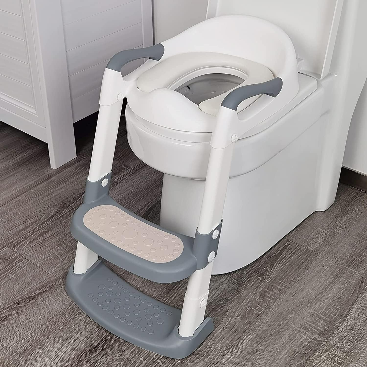 711TEK Potty Training Seat with Step Stool Ladder, Potty Training Toilet for Baby