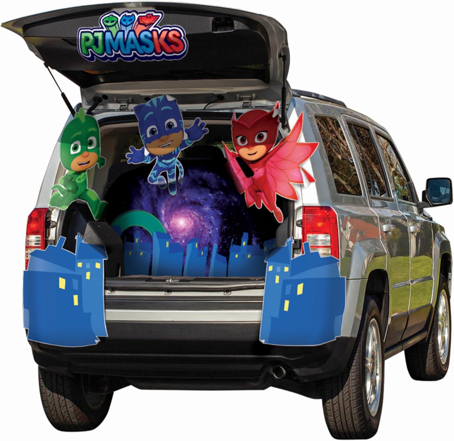 PJ Masks Trunk or Treat Car Decorations Kit, Official PJ Masks Treat Your Trunk Halloween Trunk Decorations Kit for Cars and SUVs