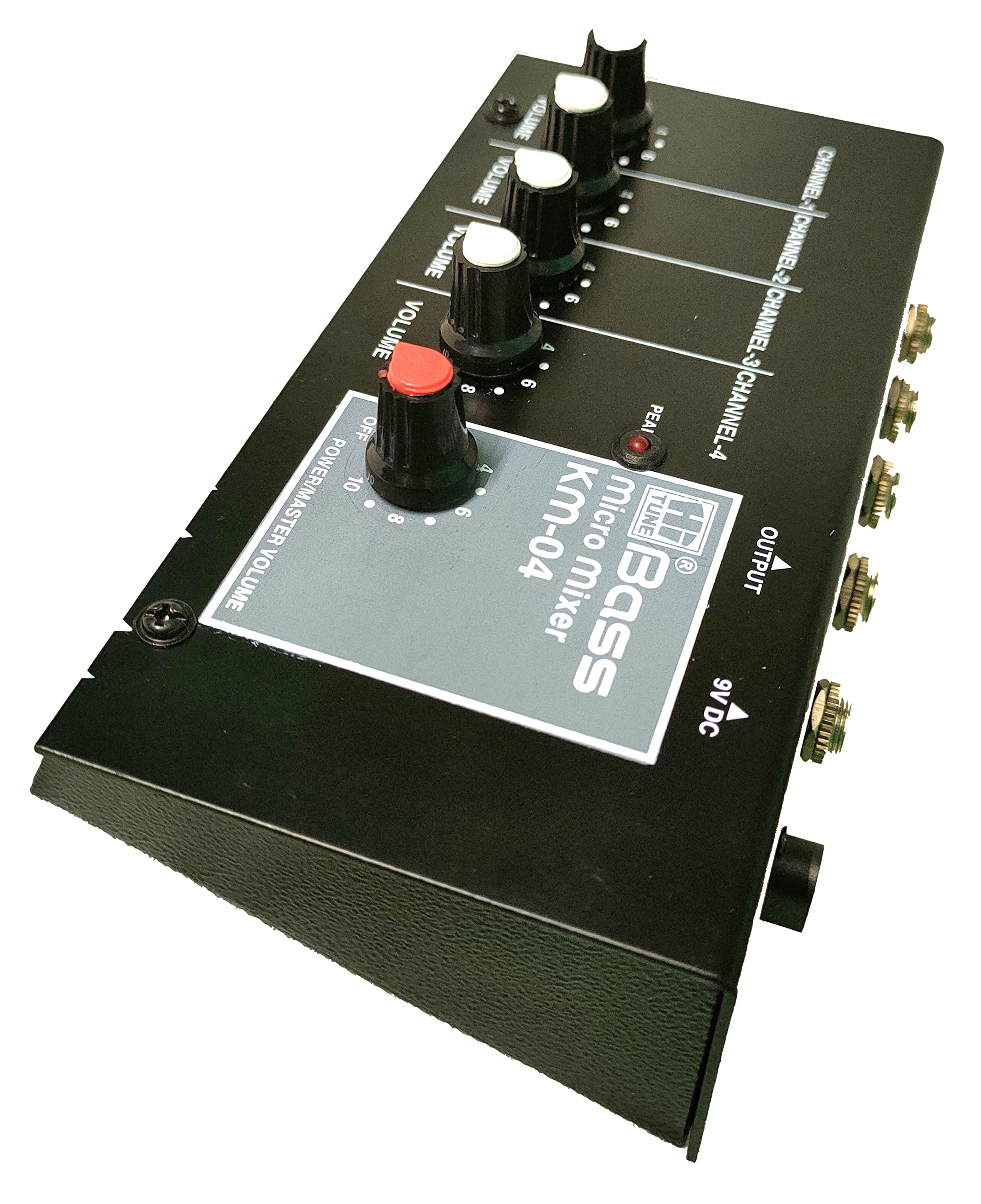 Hitune Bass PA Audio Mixer KM-04, 9V DC Operation Use with