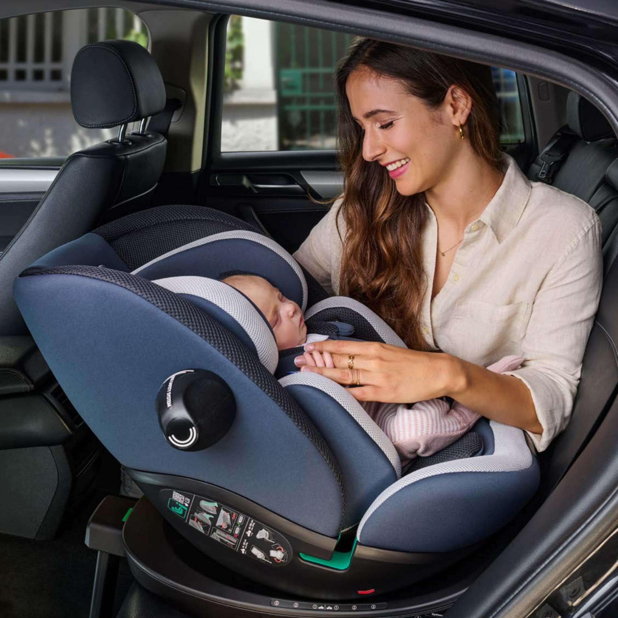 Chicco Everone I-Size, Silla de Coche con Base Isofix, De 0 a 36 Kg, De 40 a 150 cm, Homologada ECE R129/03, 360° Giratoria y Reclinable, Grupo 0+/1/2/3, De 0 a 12 Años