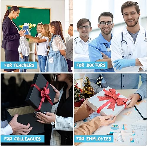 Miniatura 6 de PerKoop 40 juegos de regalos de agradecimiento de Navidad a granel, 40 bolígrafos con pulgar hacia arriba, bolígrafo y cuaderno motivacional en