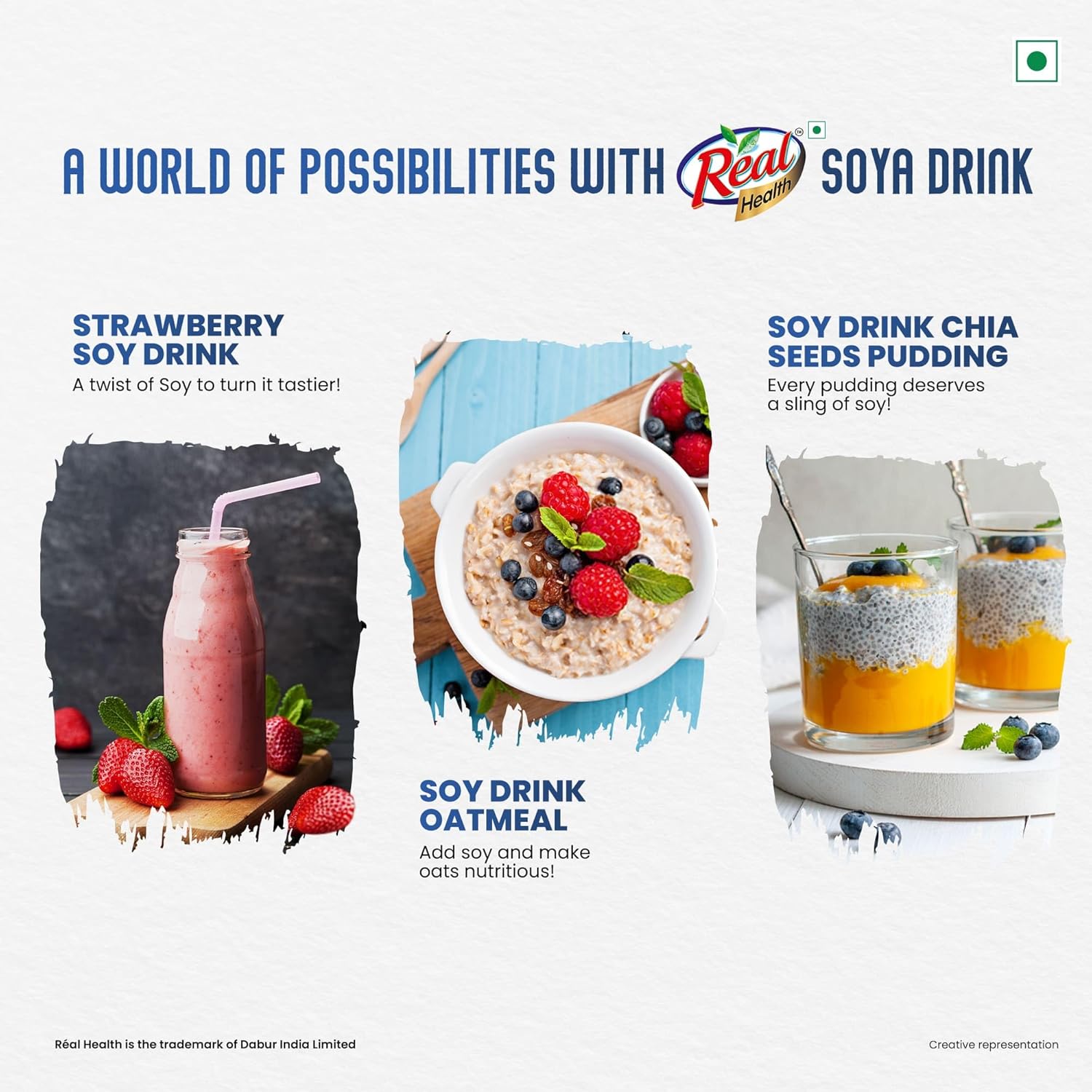 Real Health SOYA Milk 1L - Naturally Sugar Free | Lactose Free | Cholesterol Free | Plant Based Beverage | Gluten Free | No added preservatives Real Health SOYA Milk 1L - Naturally Sugar Free | Lactose Free | Cholesterol Free | Plant Based Beverage | Gluten Free | No added preservatives