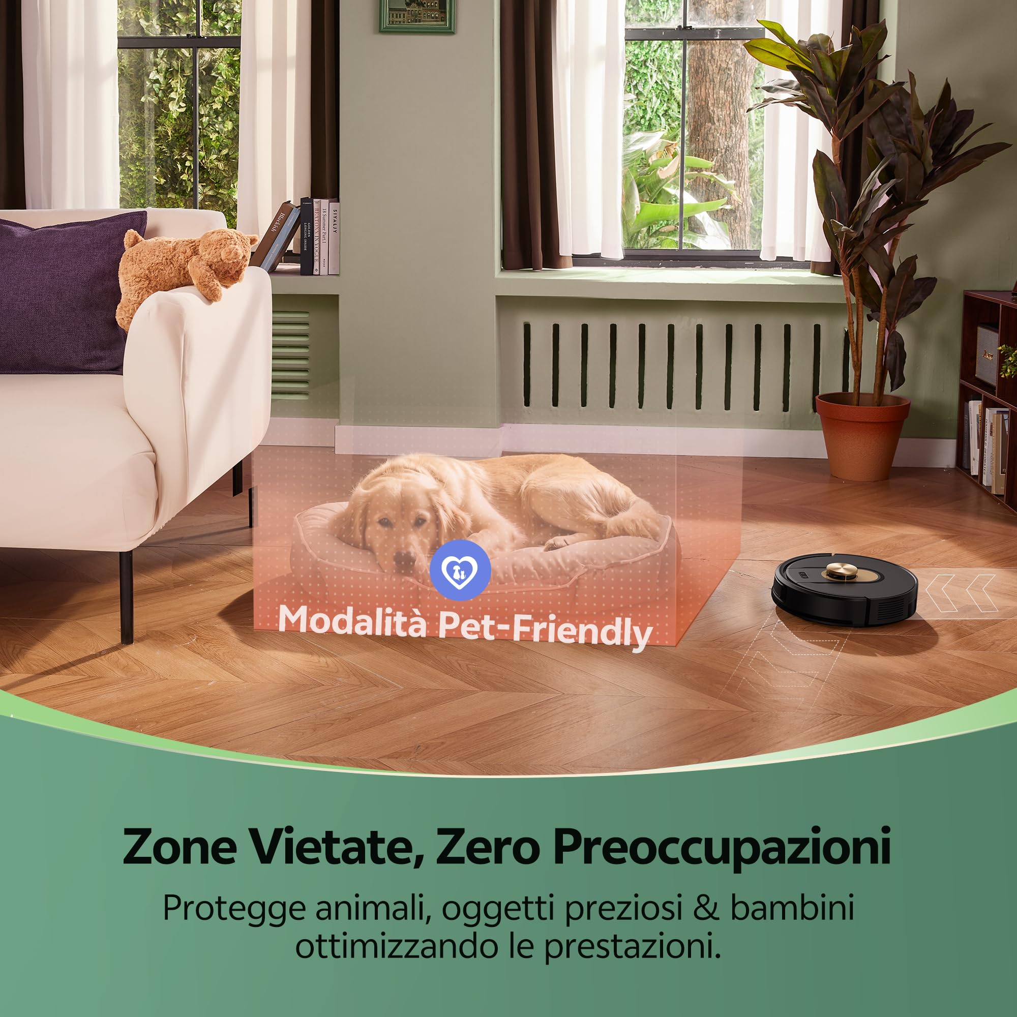 Vexilar Upgrade 10,000Pa Robot Aspirapolvere Lavapavimenti con Mappatura, 3 Ore, Silenzioso W9 Aspirapolvere Robot Lavapavimenti Potente Laser per Pavimenti/Tappeti,Controllo Vocale/APP/Telecomando