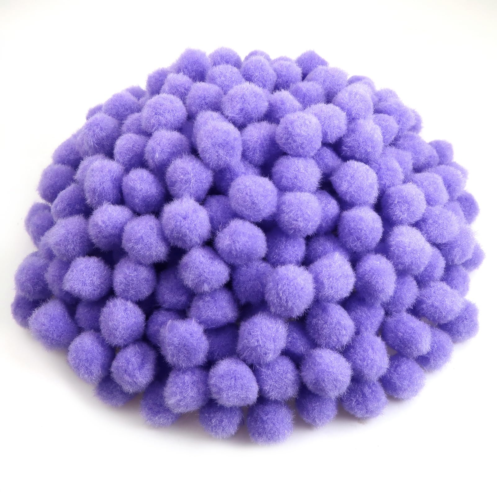 TOAOB 300 pcs Purple Pom Poms 20 mm Fluffy Pom Poms Fuzzy Pompoms Balls for DIY Crafts Decorations, 20mm